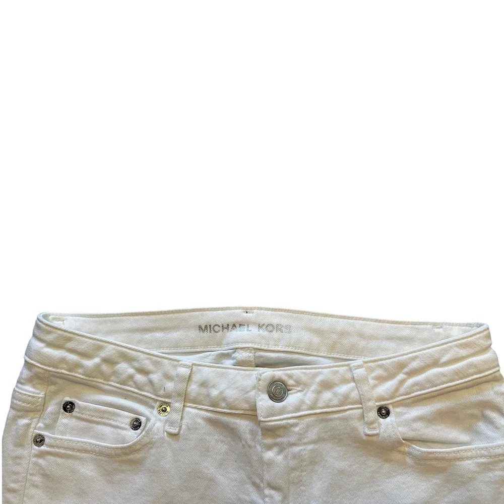 Michael Kors Womens White Flare Leg Denim Jeans Size 4 - Picture 3 of 4